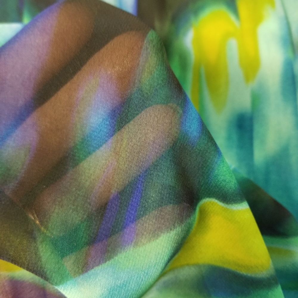 Colorful semi sheer blouse - Picture 4 of 9